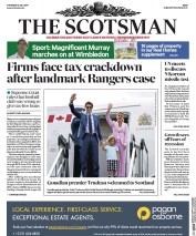 The Scotsman () Newspaper Front Page for 6 July 2017