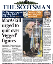 The Scotsman () Newspaper Front Page for 7 October 2014