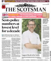 The Scotsman () Newspaper Front Page for 7 November 2018