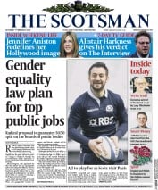The Scotsman () Newspaper Front Page for 7 February 2015