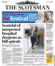 The Scotsman () Newspaper Front Page for 7 August 2019