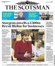 The Scotsman () Newspaper Front Page for 7 September 2016