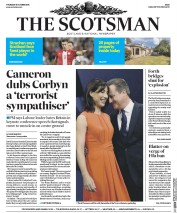 The Scotsman () Newspaper Front Page for 8 October 2015
