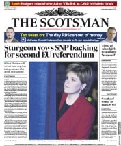 The Scotsman () Newspaper Front Page for 8 October 2018