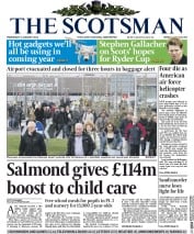 The Scotsman () Newspaper Front Page for 8 January 2014