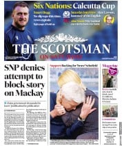 The Scotsman () Newspaper Front Page for 8 February 2020