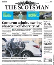 The Scotsman () Newspaper Front Page for 8 April 2016