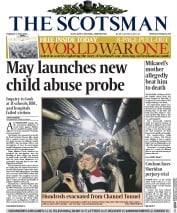 The Scotsman () Newspaper Front Page for 8 July 2014