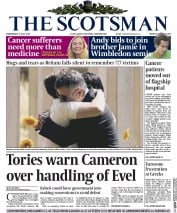 The Scotsman () Newspaper Front Page for 8 July 2015