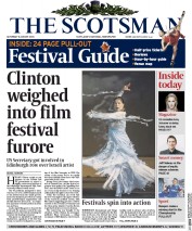 The Scotsman () Newspaper Front Page for 8 August 2015