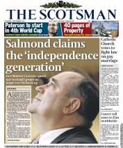 The Scotsman () Newspaper Front Page for 8 September 2011