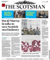 The Scotsman () Newspaper Front Page for 9 November 2015