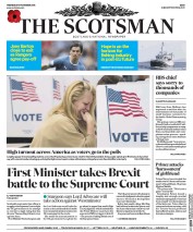 The Scotsman () Newspaper Front Page for 9 November 2016