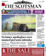 The Scotsman () Newspaper Front Page for 9 November 2017
