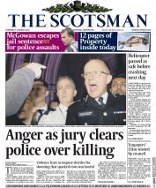 The Scotsman () Newspaper Front Page for 9 January 2014