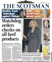 The Scotsman () Newspaper Front Page for 9 February 2013
