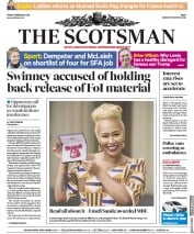 The Scotsman () Newspaper Front Page for 9 February 2018
