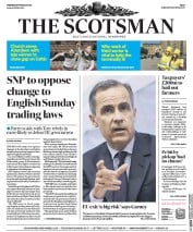 The Scotsman () Newspaper Front Page for 9 March 2016