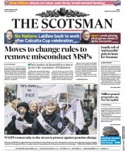 The Scotsman () Newspaper Front Page for 9 March 2018