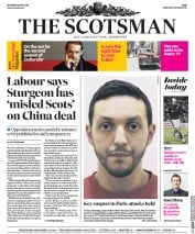 The Scotsman () Newspaper Front Page for 9 April 2016