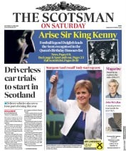The Scotsman () Newspaper Front Page for 9 June 2018