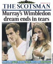 The Scotsman () Newspaper Front Page for 9 July 2012