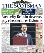 The Scotsman () Newspaper Front Page for 9 July 2015