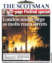 The Scotsman () Newspaper Front Page for 9 August 2011