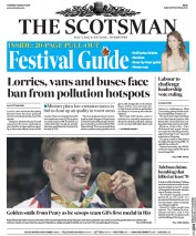 The Scotsman () Newspaper Front Page for 9 August 2016