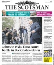 The Scotsman () Newspaper Front Page for 9 September 2020