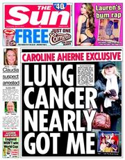 The Sun () Newspaper Front Page for 14 May 2014