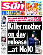 The Sun () Newspaper Front Page for 17 July 2014