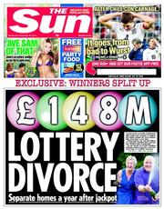 The Sun () Newspaper Front Page for 20 November 2013