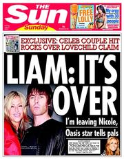 The Sun () Newspaper Front Page for 21 July 2013