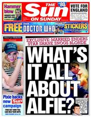 The Sun () Newspaper Front Page for 21 September 2014