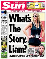 The Sun () Newspaper Front Page for 22 July 2013
