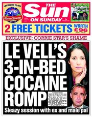 The Sun () Newspaper Front Page for 23 March 2014