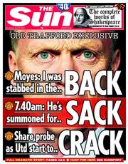 The Sun () Newspaper Front Page for 23 April 2014