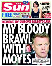 The Sun () Newspaper Front Page for 23 May 2014