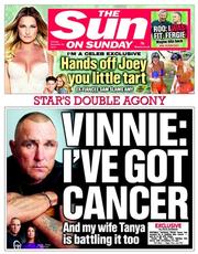 The Sun () Newspaper Front Page for 24 November 2013