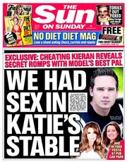 The Sun () Newspaper Front Page for 25 May 2014