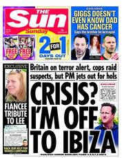 The Sun () Newspaper Front Page for 26 May 2013