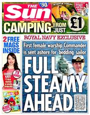 The Sun () Newspaper Front Page for 26 July 2014