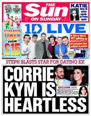 The Sun () Newspaper Front Page for 27 April 2014