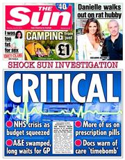 The Sun () Newspaper Front Page for 28 July 2014
