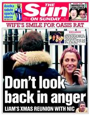 The Sun () Newspaper Front Page for 29 December 2013
