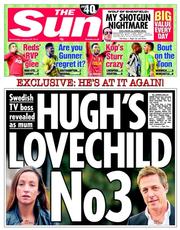The Sun () Newspaper Front Page for 29 January 2014
