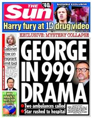 The Sun () Newspaper Front Page for 29 May 2014
