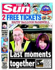 The Sun () Newspaper Front Page for 2 March 2013
