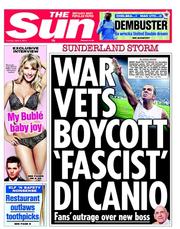 The Sun () Newspaper Front Page for 2 April 2013